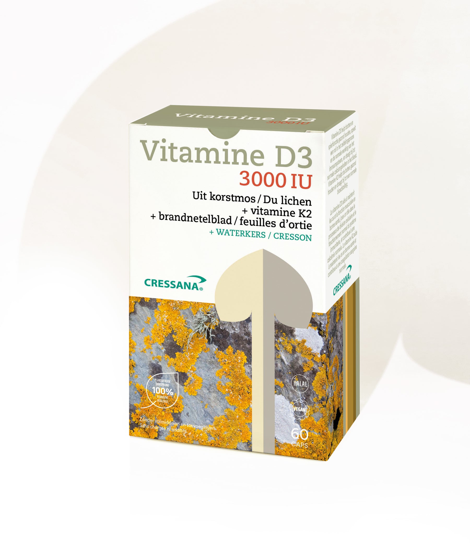 Vitamine D3 3000IU/75mcg & K2 plantaardig